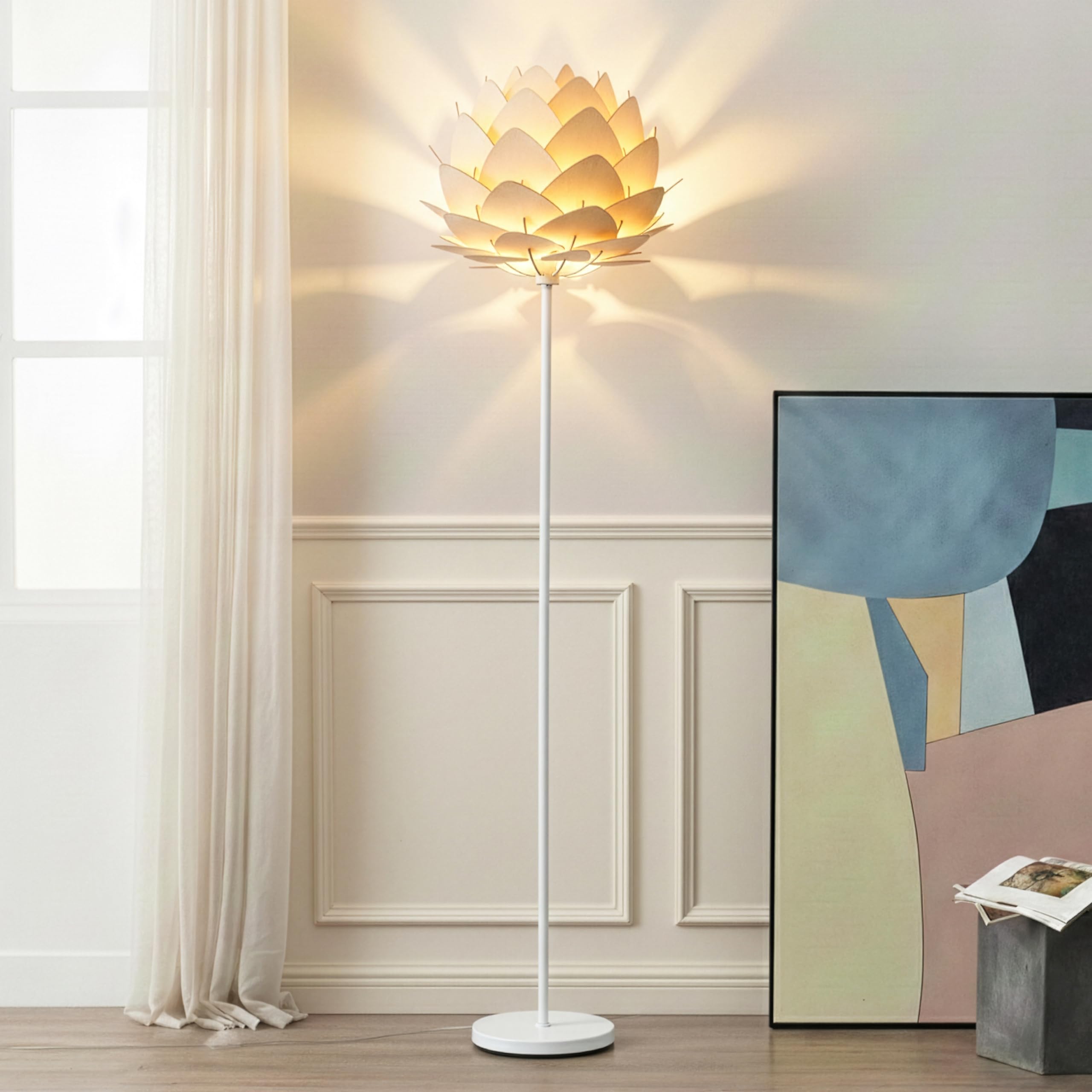 Brightech Artichoke Design Unique 68 Inch Tall Free Standing Pole